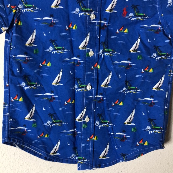 POLO RALPH LAUREN Toddler Boys Sailboat Cotton Polo Shirt NWT. 5 - Picture 2 of 8